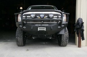 Chevrolet 2500 Front Bumper - Road Armor - Stealth Winch Bumper w/Lonestar Guard - Tex Blk - `11-`14